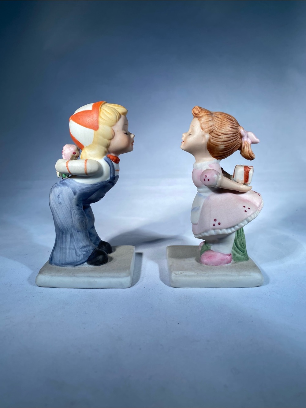 Vintage Kissing Porcelain Boy & Girl Made in Korea